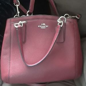 Coach pebbled leather satchel